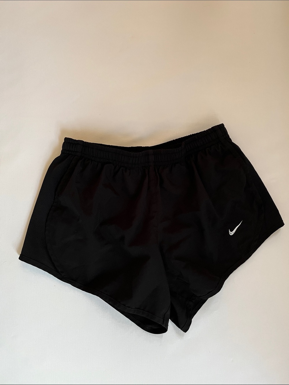 Nike Black girls Athletic Shorts with White Swoosh